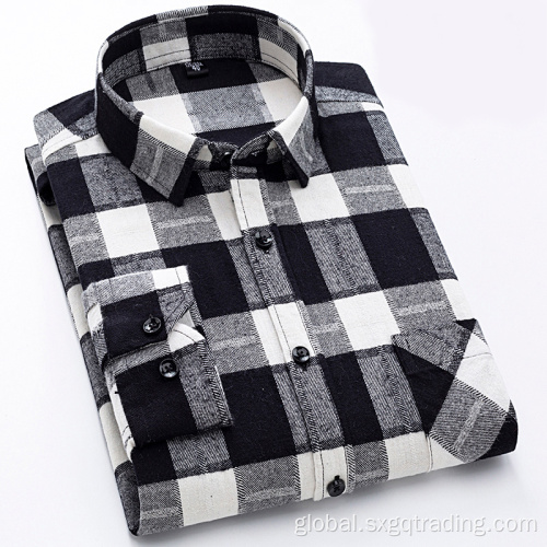 100% Cotton Shirt Fashion 100% cotton stand up flannel shirt Factory